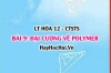 Tính chất hóa học, vật lí Polymer? Công thức cấu tạo tên gọi Polymer, cách tổng hợp Polymer? Hóa 12 bài 9 CTST